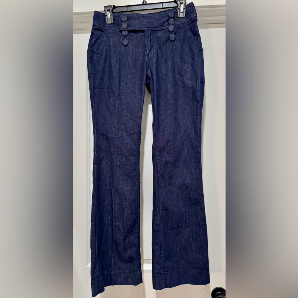 NWT Flamingals Denim Sailor Pants with Flare‎ Leg Size S/29